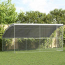 Hønsebur 2 pcs Sølv 400 x 200 x 200 cm Galvaniseret stål