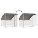 Hønsebur 2 pcs Sølv 400 x 200 x 200 cm Galvaniseret stål