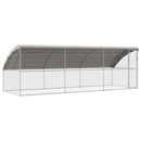 Hønsebur 3 pcs Sølv 600 x 200 x 200 cm Galvaniseret stål
