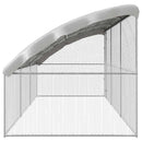 Hønsebur 3 pcs Sølv 600 x 200 x 200 cm Galvaniseret stål