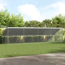Hønsebur 4 pcs Sølv 800 x 200 x 200 cm Galvaniseret stål