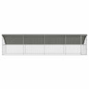 Hønsebur 4 pcs Sølv 800 x 200 x 200 cm Galvaniseret stål