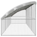 Hønsebur 4 pcs Sølv 800 x 200 x 200 cm Galvaniseret stål