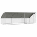 Hønsebur 3 pcs Sølv 600 x 200 x 200 cm Galvaniseret stål