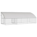 Hønsebur 3 pcs Sølv 600 x 200 x 200 cm Galvaniseret stål