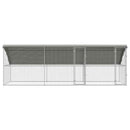 Hønsebur 3 pcs Sølv 600 x 200 x 200 cm Galvaniseret stål