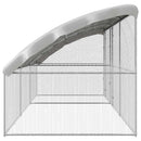 Hønsebur 3 pcs Sølv 600 x 200 x 200 cm Galvaniseret stål
