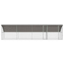 Hønsebur 4 pcs Sølv 800 x 200 x 200 cm Galvaniseret stål