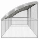 Hønsebur 4 pcs Sølv 800 x 200 x 200 cm Galvaniseret stål