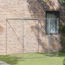 Hundebur Sølv 200 x 200 x 200 cm Galvaniseret stål