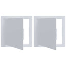 Adgangspaneler 2 stk. Hvid 15 x 15 cm ABS Plastik