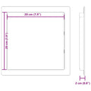 Adgangspaneler 2 stk. Hvid 20 x 20 cm ABS Plastik