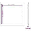 Adgangspaneler Hvid 30 x 30 cm ABS Plastik