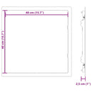 Adgangspaneler Hvid 40 x 40 cm ABS Plastik