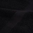 Gæstehåndklæde SOLUND 25 stk. Sort 80 x 200 cm 550 gsm
