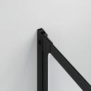 Brusevæg Sort 168 x 140 cm Aluminium