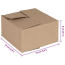 Foldbar Kasse 50 pcs Naturfarvet 15 x 15 x 8 cm Pap