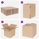 Foldbar Kasse 50 pcs Naturfarvet 20 x 20 x 20 cm Pap