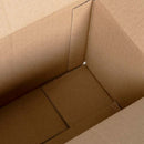 Foldbar Kasse 50 pcs Naturfarvet 24 x 13 x 13 cm Pap