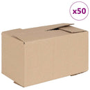 Foldbar Kasse 50 pcs Naturfarvet 24 x 13 x 13 cm Pap