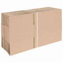 Foldbar Kasse 50 pcs Naturfarvet 25 x 17,5 x 10 cm Pap