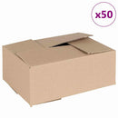 Foldbar Kasse 50 pcs Naturfarvet 25 x 17,5 x 10 cm Pap