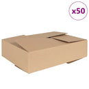 Foldbar Kasse 50 pcs Naturfarvet 40 x 30 x 10 cm Pap