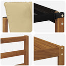 Udendørs sofagruppe med pude 5 pcs Naturlig og Beige