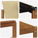 Udendørs sofagruppe med pude 6 pcs Naturlig og Beige