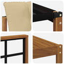 Udendørs sofagruppe med pude 6 pcs Naturlig og Beige