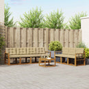 Udendørs sofagruppe med pude 8 pcs Naturlig og Beige