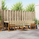 Udendørs sofagruppe med pude 8 pcs Naturlig og Beige