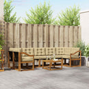 Udendørs sofagruppe med pude 8 pcs Naturlig og Beige