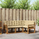 Udendørs sofagruppe med pude 4 pcs Naturlig og Beige