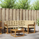 Udendørs sofagruppe med pude 5 pcs Naturlig og Beige
