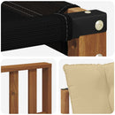 Udendørs sofagruppe med pude 8 pcs Naturlig og Beige