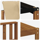 Udendørs sofagruppe med pude 7 pcs Naturlig og Beige