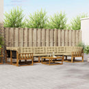Udendørs sofagruppe med pude 8 pcs Naturlig og Beige