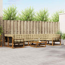 Udendørs sofagruppe med pude 8 pcs Naturlig og Beige