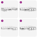 Udendørs sofagruppe med pude 11 pcs Naturlig og Beige