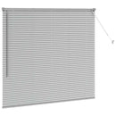 Persienner Sølv 130 x 150 cm 25 mm Aluminium