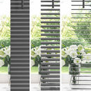 Persienner Mørkegrå 220 x 90 cm 25 mm Aluminium