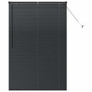 Persienner Sort 175 x 120 cm 25 mm Aluminium