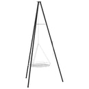 Bål tripod 2 pcs Sort Stål