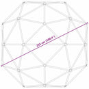 Børns klatre-dome Blå 8FT uden rutsjebane Stål