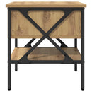 Sengebord 2 pcs artisan eg 40 x 42 x 45 cm Laminat træ og metal