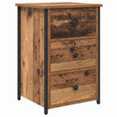 Natskab 2 stk. Brun 40 x 36 x 60 cm Solid genbrugs træ