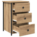 Natskab 2 pcs Brun 40 x 36 x 60 cm Solid genbrugs træ