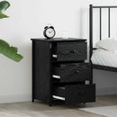 Natskab 2 pcs Sort eg 40 x 36 x 60 cm Solid genbrugs træ