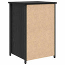Natskab 2 pcs Sort eg 40 x 36 x 60 cm Solid genbrugs træ